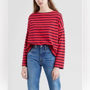 levi's oversized strip sweater